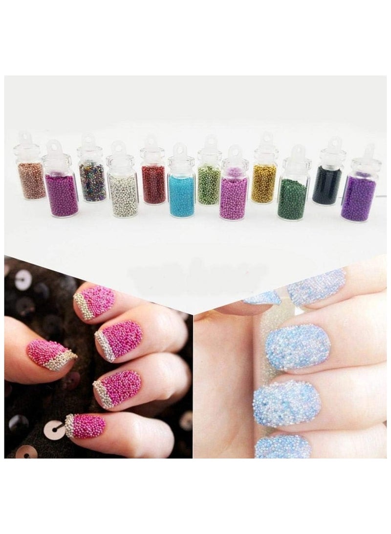 Cool Baby 48 Bottles/Lot 3D DIY Nail Art Decoration Charms Kit, Contain Random Nail Art Pearl Sequin Nail Glitter Powder Acrylic Rhinestone - Image 4