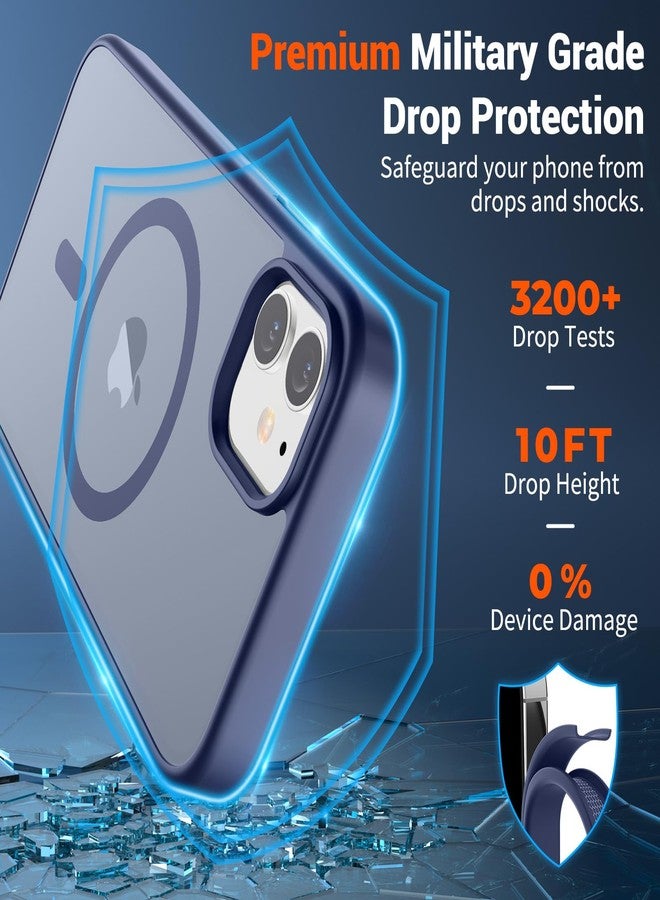 استلق جراب SUPFINE المغناطيسي لهاتف iPhone 12/iPhone 12 Pro (متوافق مع MagSafe) (حماية فائقة ضد السقوط بمعايير عسكرية) جراب رفيع وشفاف غير لامع مقاوم للصدمات ومضاد لبصمات الأصابع، لون رمادي لافندر - Image 3
