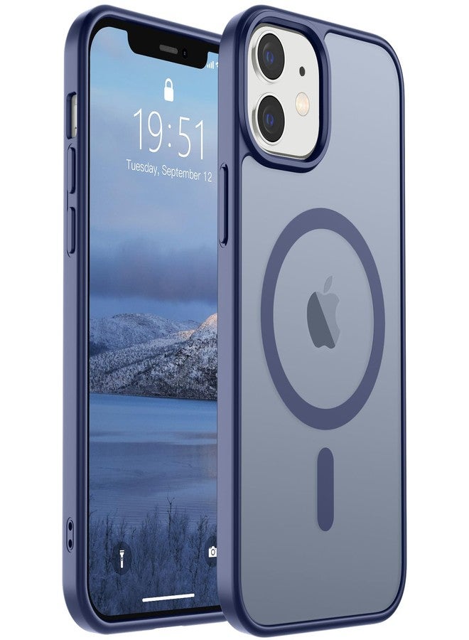 استلق جراب SUPFINE المغناطيسي لهاتف iPhone 12/iPhone 12 Pro (متوافق مع MagSafe) (حماية فائقة ضد السقوط بمعايير عسكرية) جراب رفيع وشفاف غير لامع مقاوم للصدمات ومضاد لبصمات الأصابع، لون رمادي لافندر - Image 1