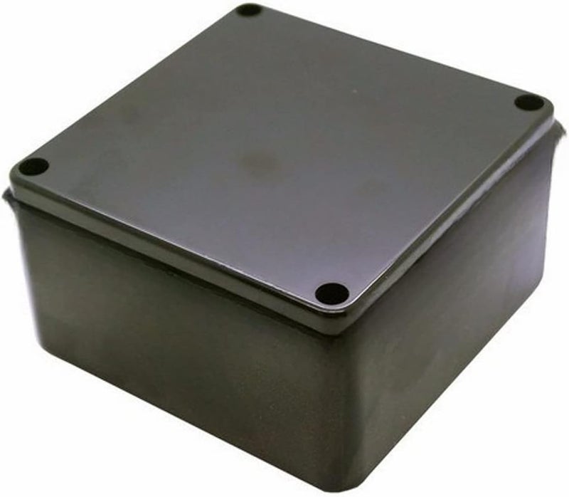 Biella™ PVC Electrical Junction Box Enclosure for Electrical Multipurpose Use - Black 4"x4"x3" - Image 1