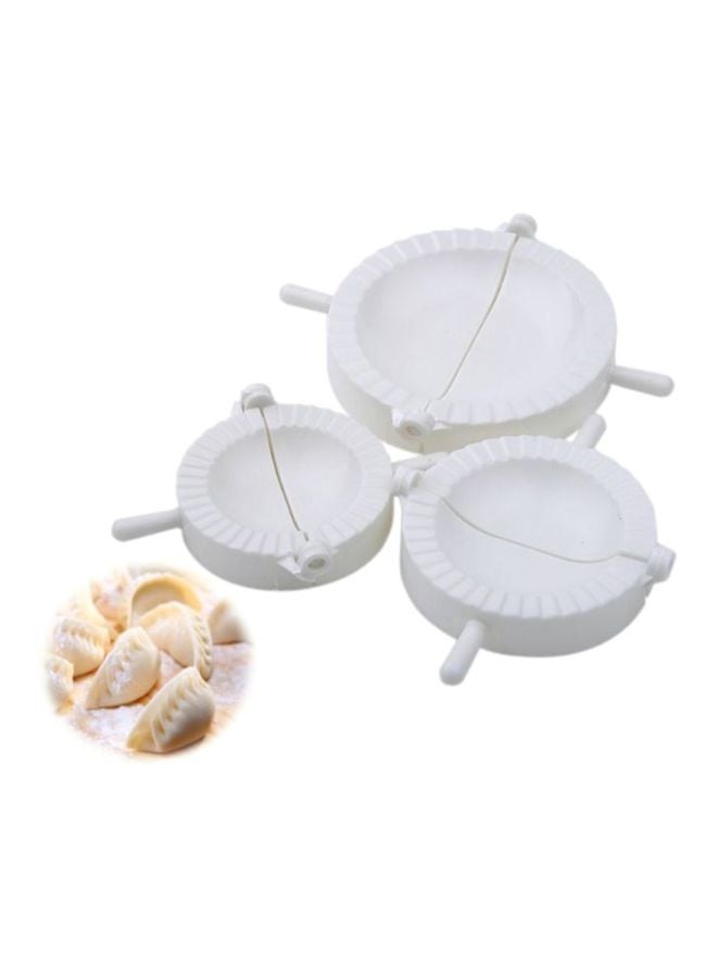 CYTHERIA 3-Piece Dough Press And Pastry Dumpling Maker White - Image 2