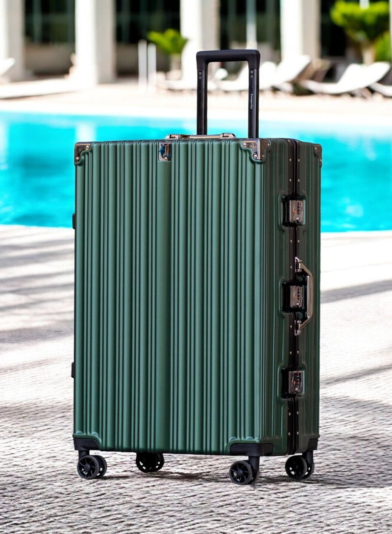 ZAAPPY prosp 28 Inch (30-35KG) Checked In Aluminum Frame Unbreakable Fashion Travel Trolley Luggage, Polycarbonate Hard Shell Suitcase with 360° Double Spinner Wheels - Image 2