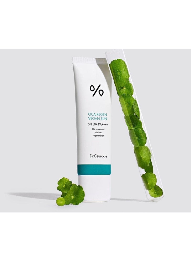 Dr. Ceuracle SPF50+ PA++++ Cica Regen Vegan Sun 50 ml - Image 2