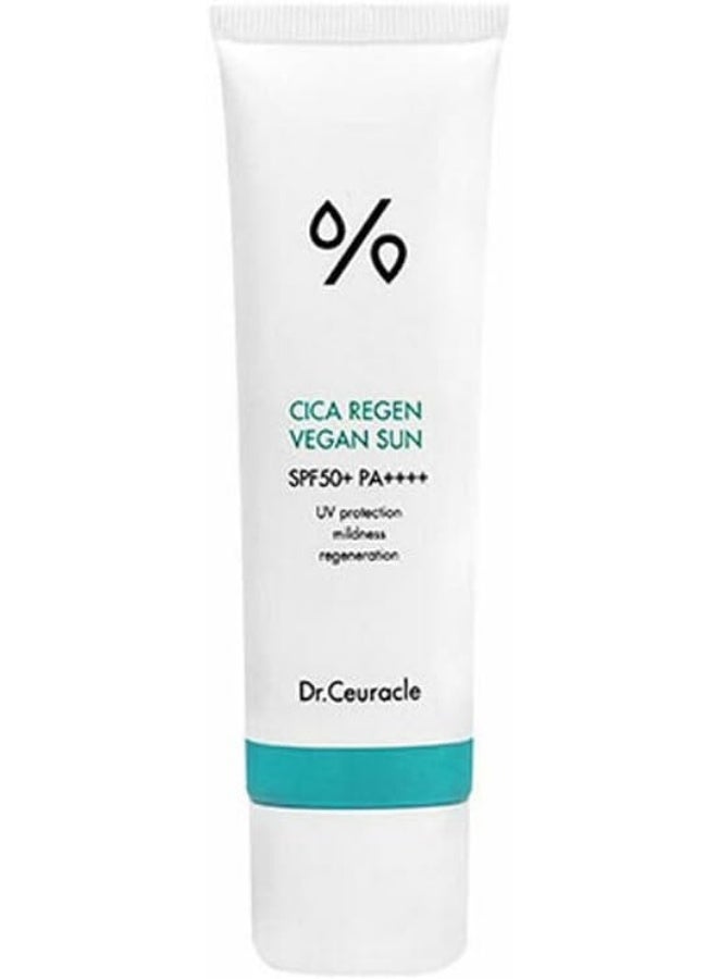 Dr. Ceuracle SPF50+ PA++++ Cica Regen Vegan Sun 50 ml - Image 1