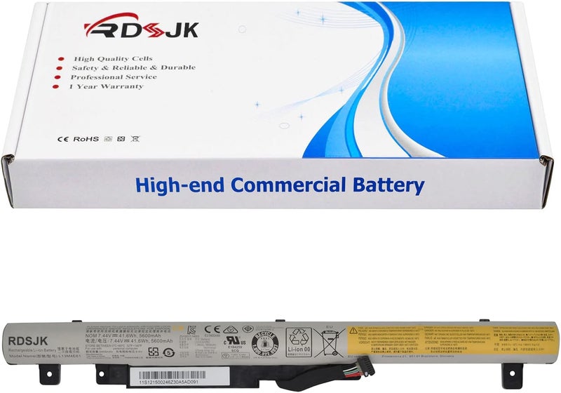 L13M4E61 L13S4E61 L13L4E61 L13S4A61 L13L4A61 L13M4A61 Laptop Battery for Lenovo M50-70 M50-70A Flex 2-14 2-14D 2-15 2-15D Flex2 14 14D 15 15D 20377 Series 121500260 121500261 2ICR19/66-2 7.44V 41.6Wh - Image 1