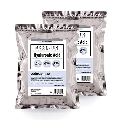 estheSKIN No105 Hyaluronic Acid Modeling Mask Powder for Professional Facial Treatment 35 Oz 2 pack