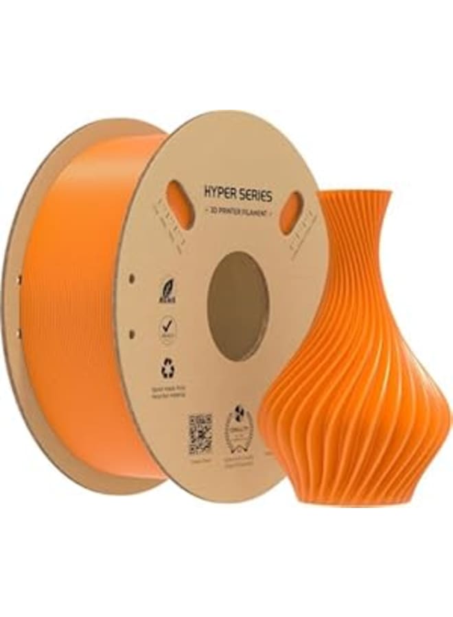 Hyper PLA Filament 1.75mm 1Kg Roll for 3D Printer (Orange, 1.75mm)