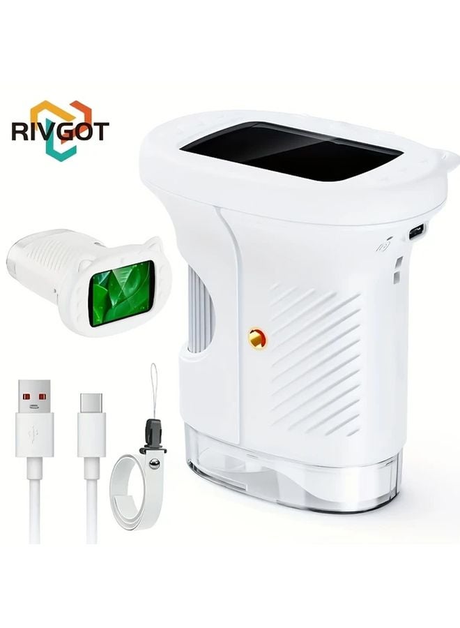 Rivgot 2 4 Inch Handheld Digital Microscope With 1 8 Inch LCD Screen Portable USB Microscope Camera White - Image 1