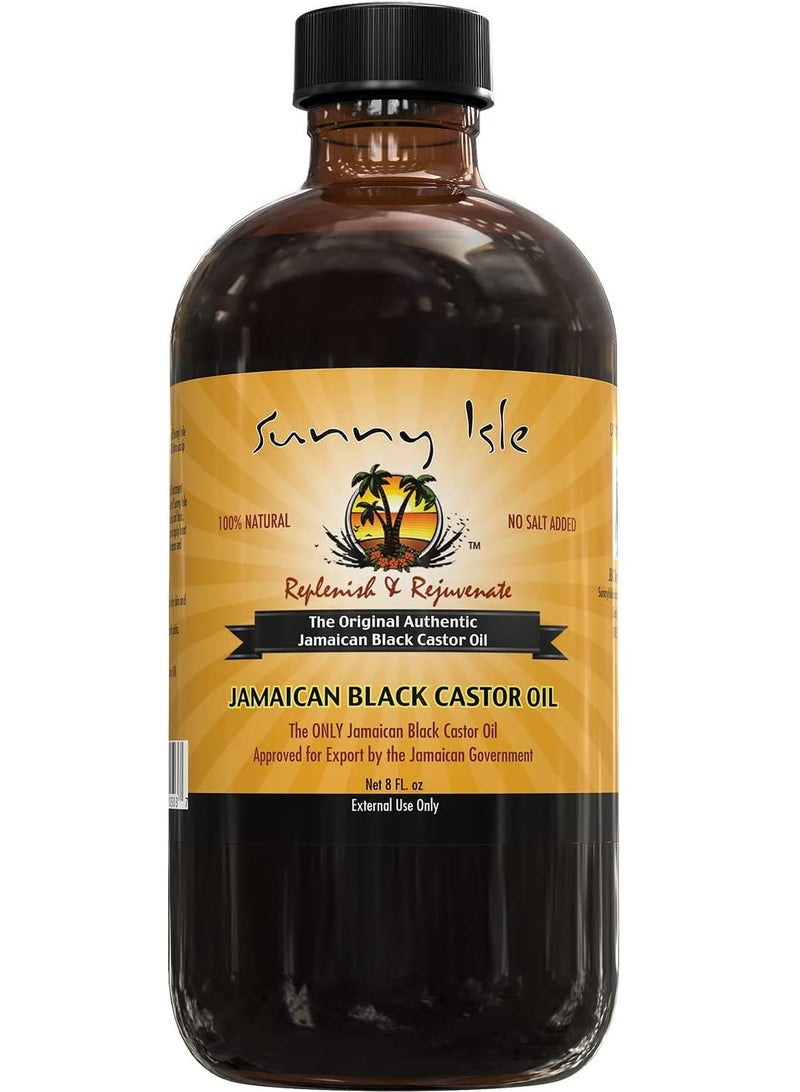 Sunny Isle Jamaican Black Castor Oil Clear - 8OZ - Image 1