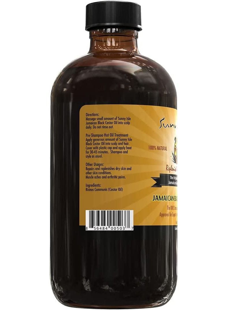 Sunny Isle Jamaican Black Castor Oil Clear - 8OZ - Image 3