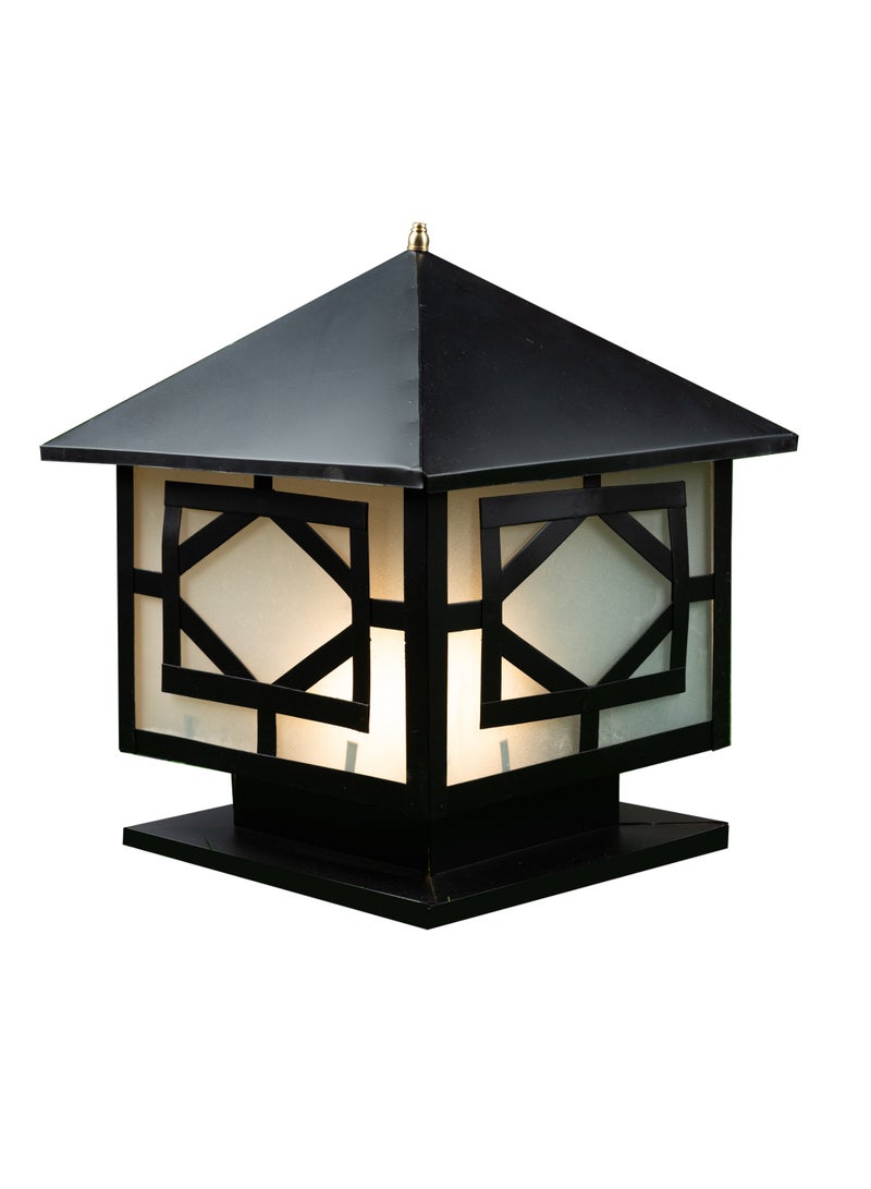 El Rawda Lighting Garden Lantern - 1 Light | Outdoor Wall Lantern Lighting - Black 25x25x35 cm - Image 1