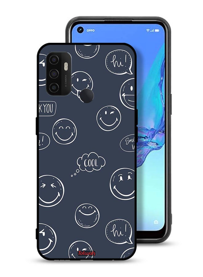 Tolwak Oppo A53s Protective Case Cover Cool Faces Tags - Image 1