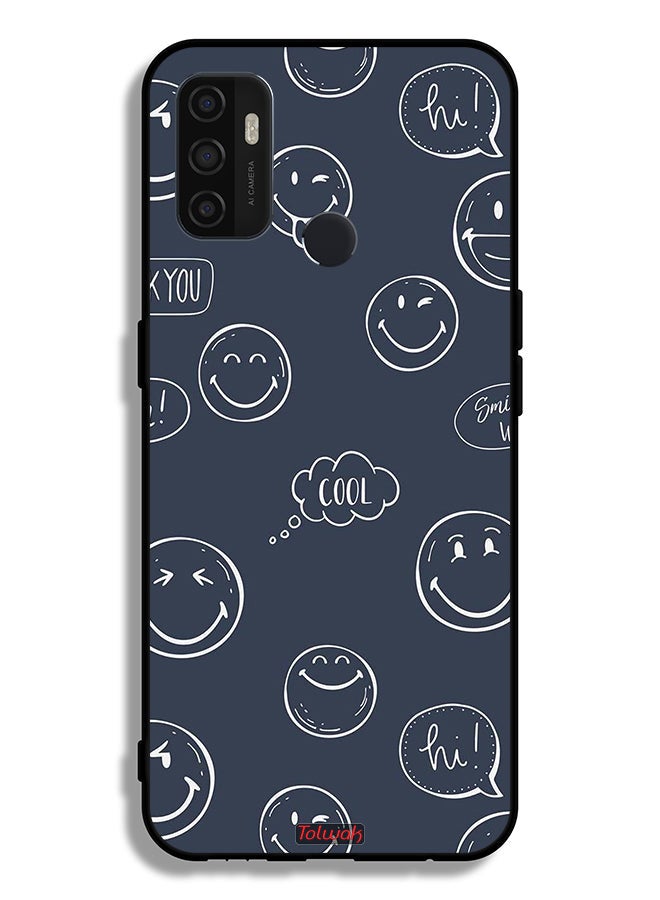 Tolwak Oppo A53s Protective Case Cover Cool Faces Tags - Image 2