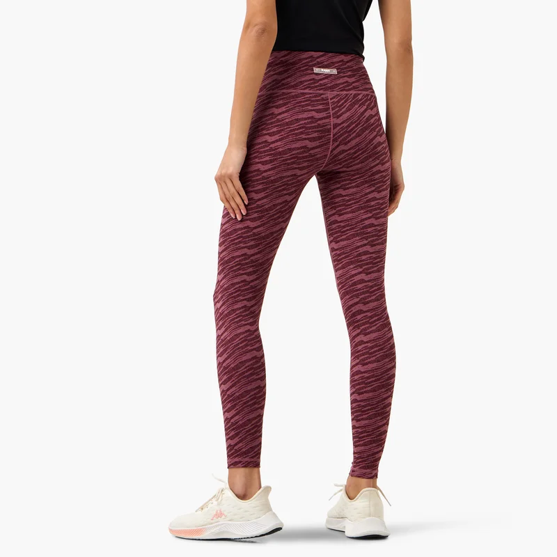 Kappa Kappa All-Over Print Leggings with Elasticated Waistband