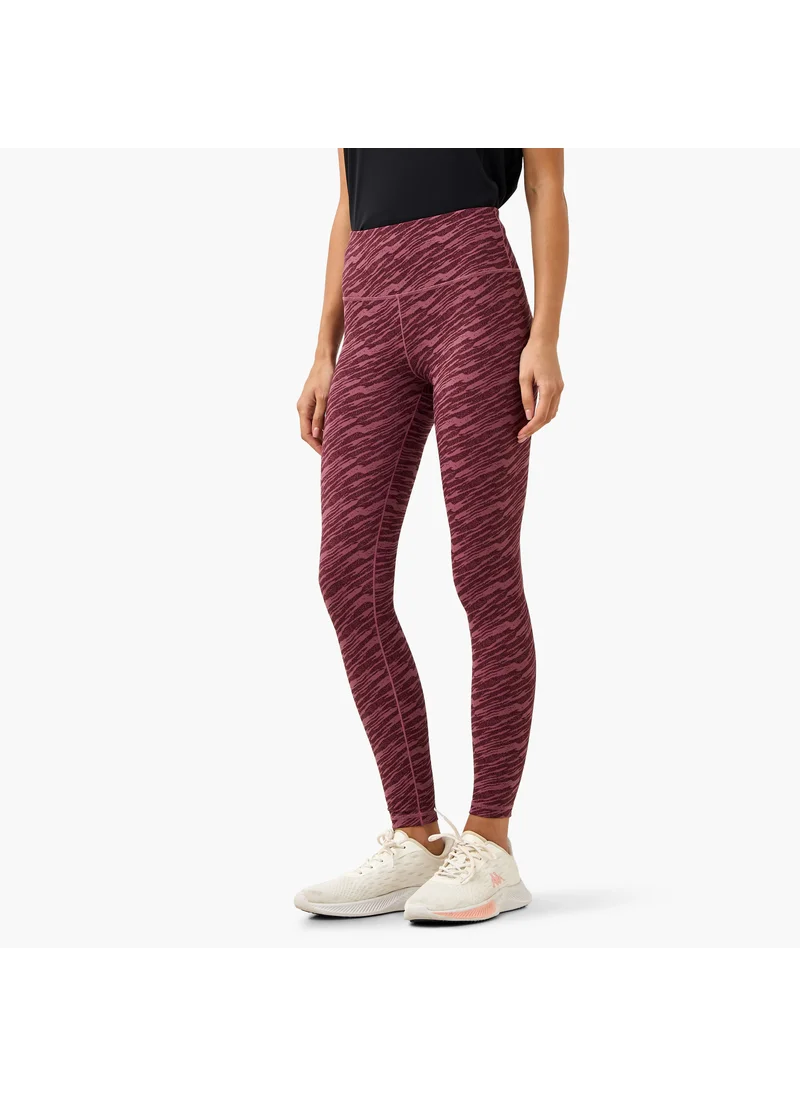 كابا Kappa All-Over Print Leggings with Elasticated Waistband