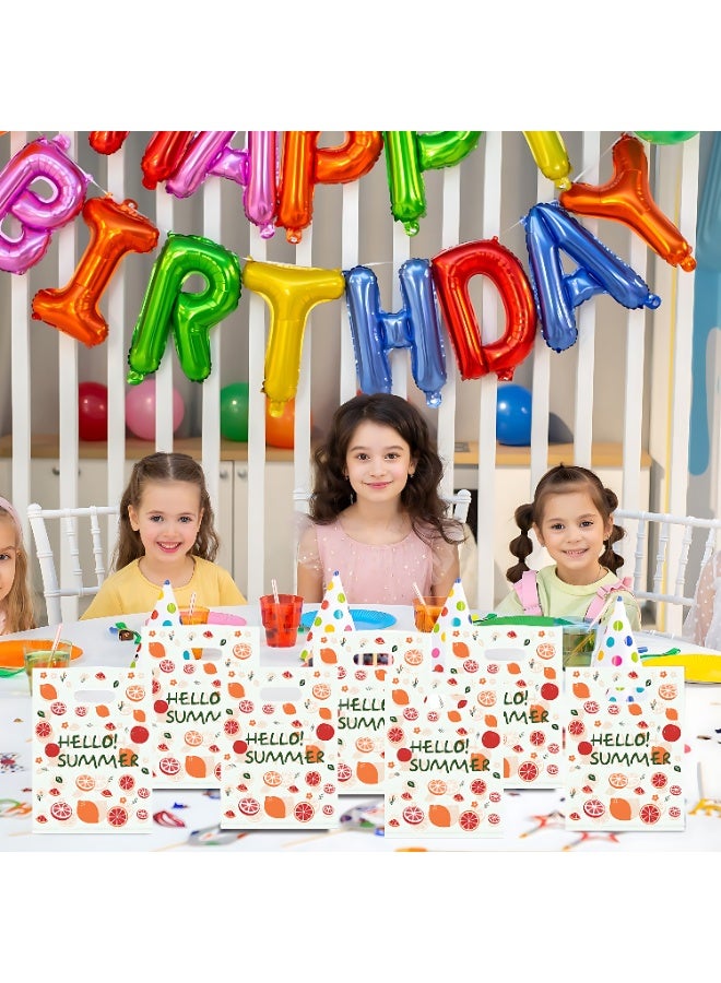 Sunspire 100pcs Cute Orange Gift Wrapping Bags, 7.9inchx11.8 Small Gift Wrapping Tote Bags - Image 5