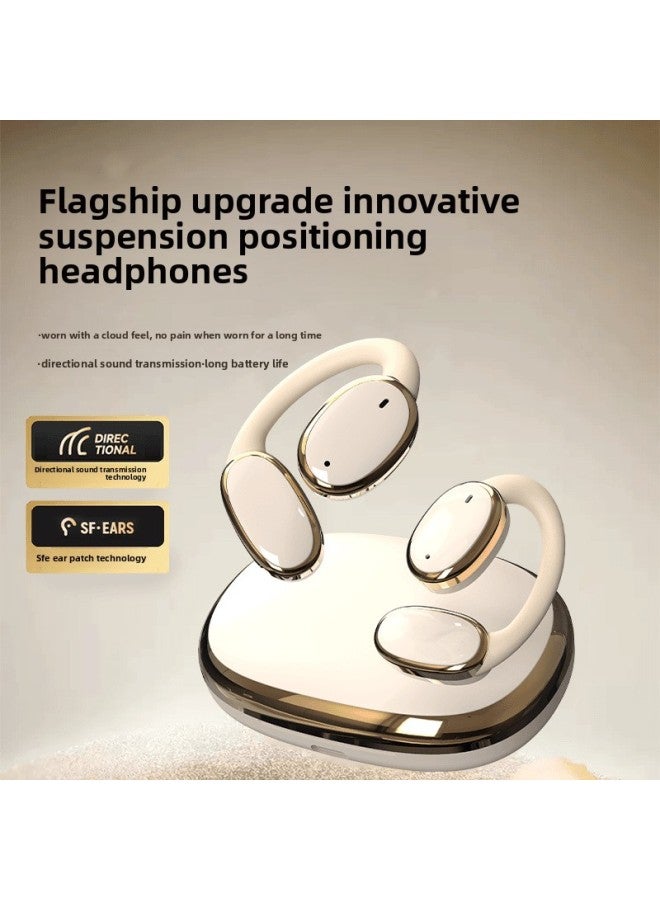Bluetooth Smart Translation Headset Two-way Dialogue Simultaneous Translation Machine Voice Real-time Translation Bluetooth GT730-Color:Champagne Color  - Image 1