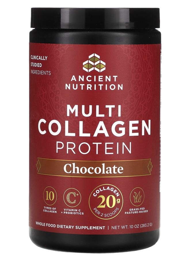 Ancient Nutrition - Multi Collagen Protein Chocolate 10 oz (283.2 g) - Image 1