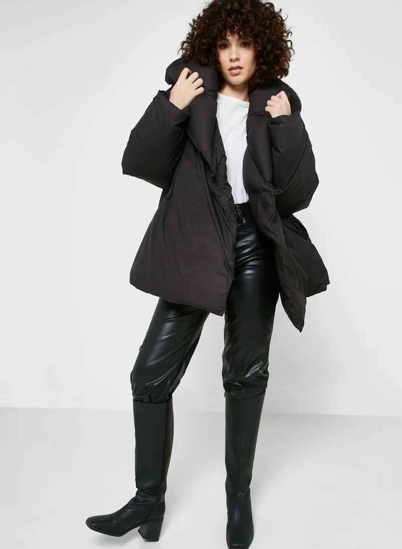 H&M High Neck Button Detail Jacket
