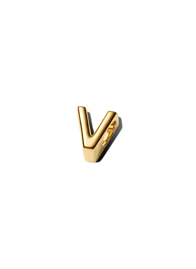 PANDORA Letter V Alphabet Charm