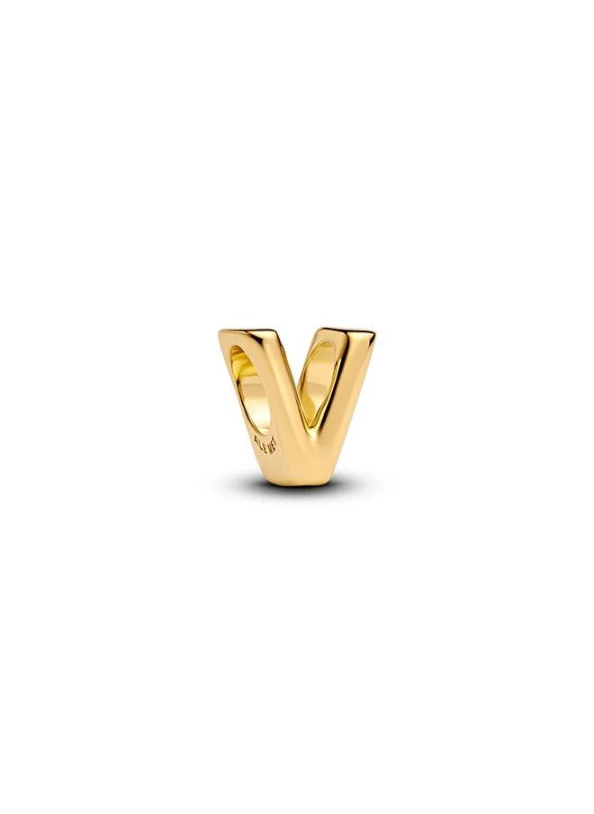 PANDORA Letter V Alphabet Charm