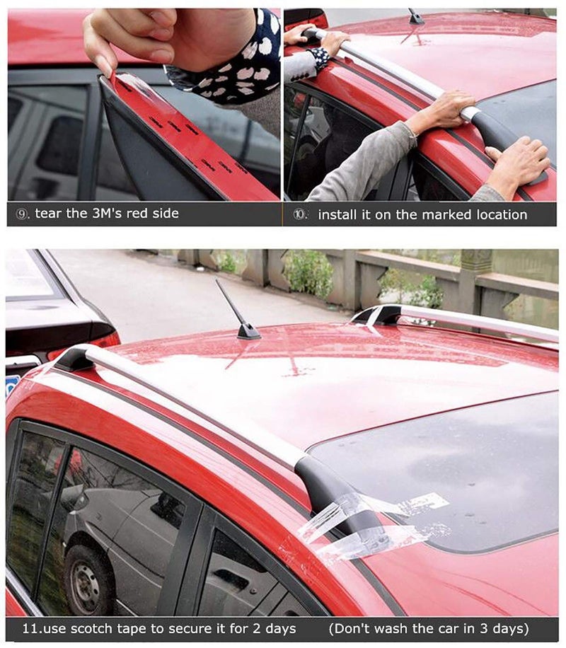 Vocado Exclusive Drill Free Roof Rails For Maruti Swift (Black) - Image 5