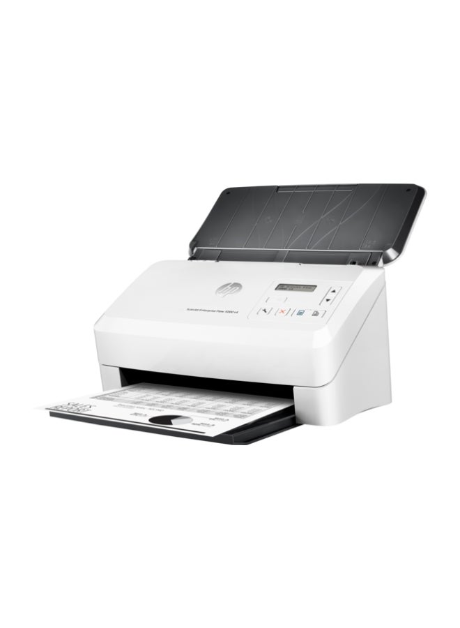 HP ماسح مستندات ضوئي L2755A سكان جت إنتربرايس فلو 5000 S4 بفتحة ورق علوية أبيض - Image 4