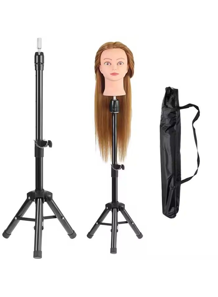 Wig Tripod Stand for wig making Adjustable Canvas Block Head Tripod - Image 4