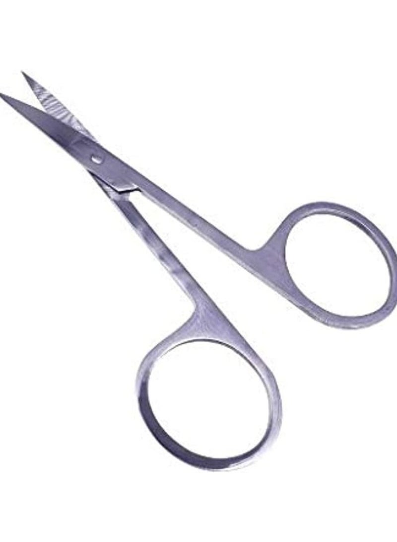 ORiTi Stainless Steel Curved and Rounded Facial Hair Scissors - Image 1