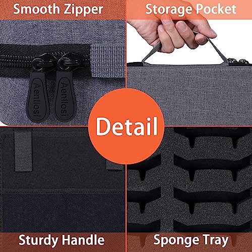 Aenllosi Hard Case for 36PCS Fingerboards,Large Capacity Holder for Mini Finger Skateboards Toy,Compatible with Grip Tapes,Bearing Wheels,Trucks & Decks(Black,Case Only) - Image 2