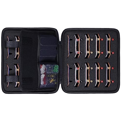 Aenllosi Hard Case for 36PCS Fingerboards,Large Capacity Holder for Mini Finger Skateboards Toy,Compatible with Grip Tapes,Bearing Wheels,Trucks & Decks(Black,Case Only) - Image 1