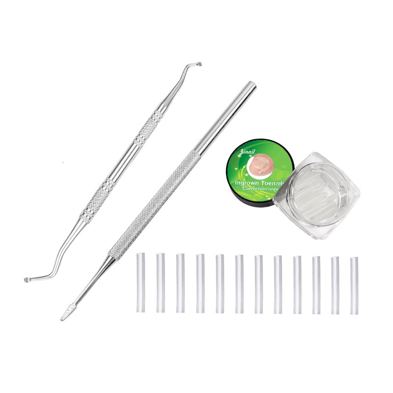 Ingrown Toenail Tools Kit Toenail Treatment Tool for Ingrown Toenail Removal Correction Toe Nail Corrector Strips Toenail Lifter Nail Clipper Foot Care - Image 1