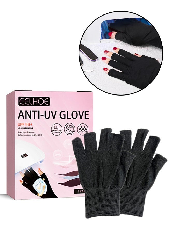 إيلهو قفاز مكافحة الأشعة فوق البنفسجية للجيل الأظافر, UPF 99 +, قفازات حماية الأشعة فوق البنفسجية rofessional للمانيكير, قفاز مكافحة الأشعة فوق البنفسجية بلا أصابع, قفاز مكافحة الأشعة فوق البنفسجية بلا أصابع, قفاز مكافحة الأشعة فوق البنفسجية بلا أصابع - Image 1