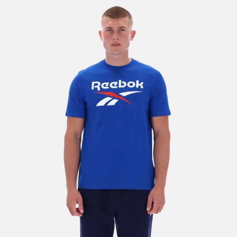 ريبوك Bruno Big Logo Crew Neck Short Sleeve T-Shirt