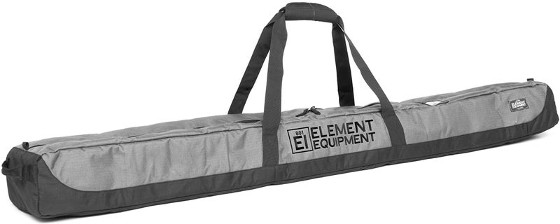 Element Equipment Deluxe Padded Ski Bag Single Premium High End Travel Bag Grey Ripstop 175
