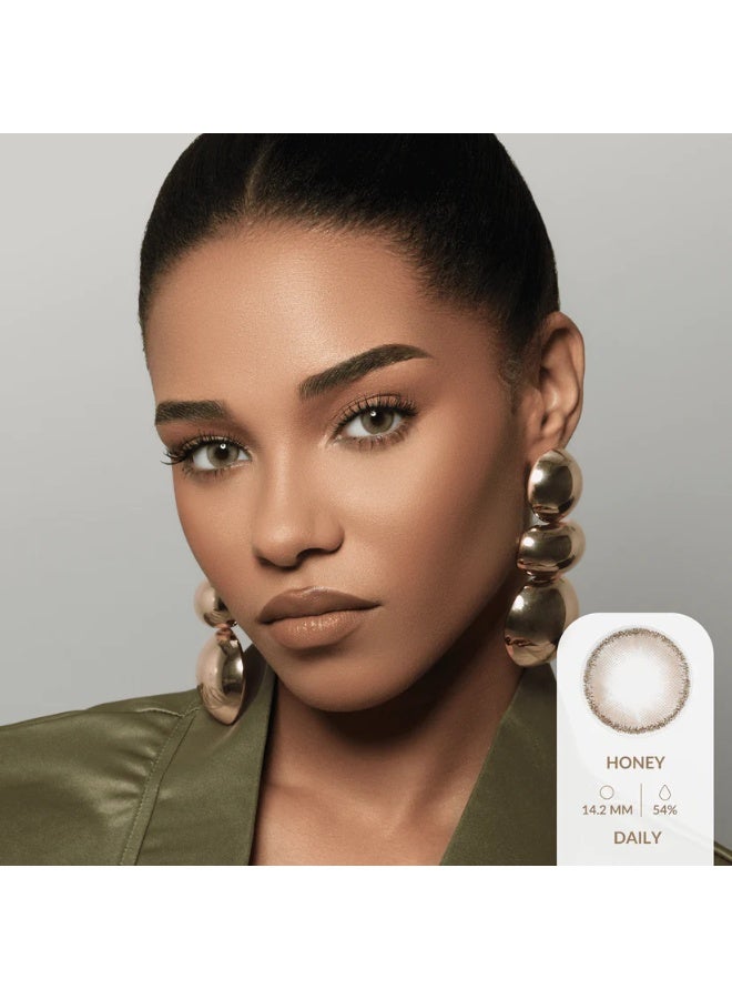 Amara Women 10 Daily Color Contact Lenses Honey - Image 4
