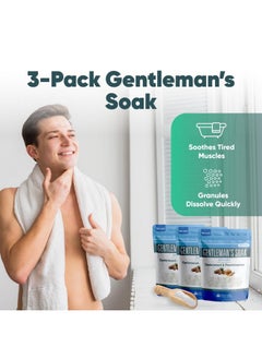 Better Bath Better Body Gentleman'S Bath Salt (3-Pack Plus Scoop) Bath For Men With Pure Essential Oils In Bpa Free Pouch With Press-Lock Seal Made In Usa 3-Pack Of 2-Lbs, 6-Lbs Total  - Image 5