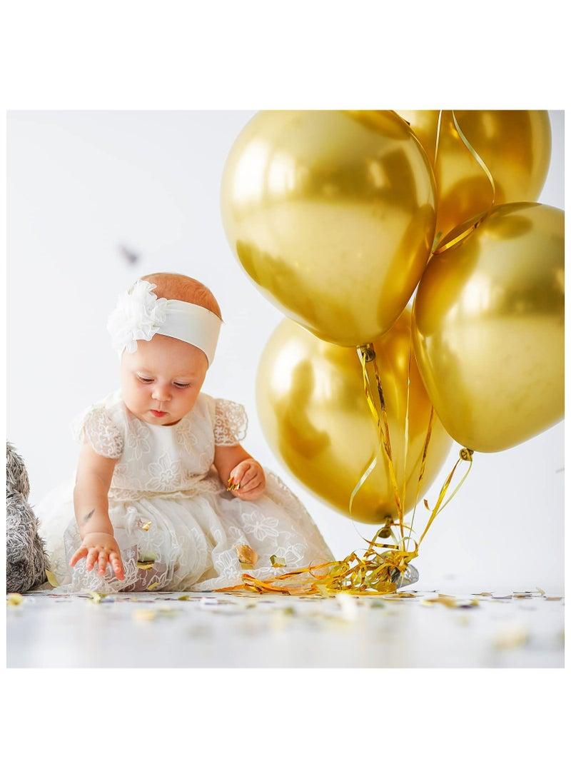 129pcs Metallic Gold Balloons Latex Balloons Different Sizes 18 12 10 5 Inch Party Balloon Kit for Birthday Party Graduation Wedding Holiday Balloon Decoration - Image 4