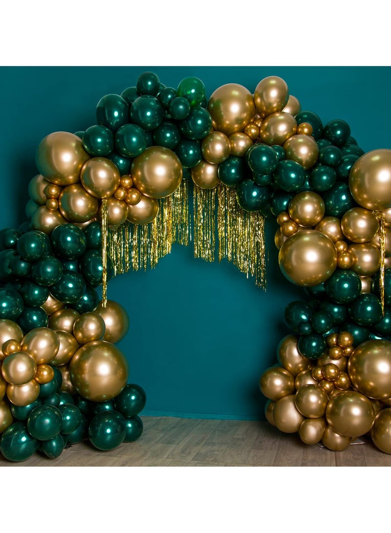 129pcs Metallic Gold Balloons Latex Balloons Different Sizes 18 12 10 5 Inch Party Balloon Kit for Birthday Party Graduation Wedding Holiday Balloon Decoration - Image 5