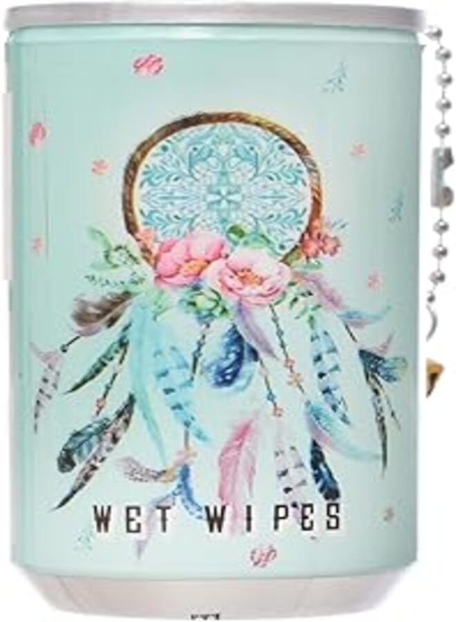 Generic Plastic Mini Wet Wipes To Add More Beauty With Small Metal Strap and Practical For Girl - Multicolor 
