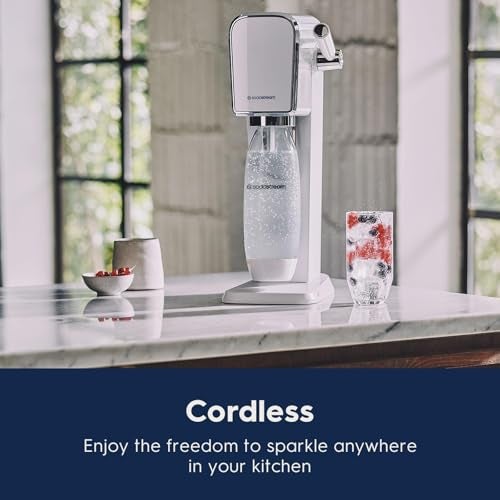 SodaStream Art Sparkling Water Maker (White) with CO2 and Dishwasher Safe Bottle - Image 3