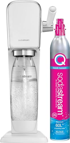 SodaStream Art Sparkling Water Maker (White) with CO2 and Dishwasher Safe Bottle - Image 1