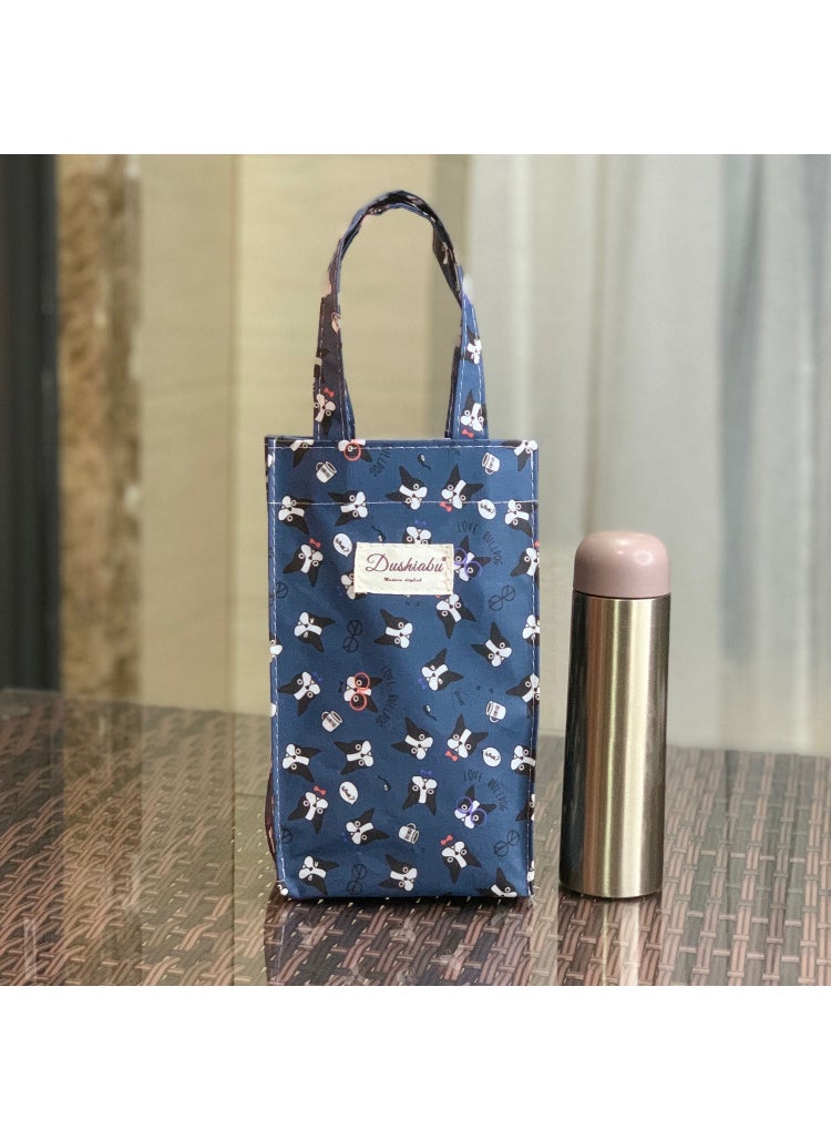 Generic - 1 x 5 pcs New Korean Style Waterproof Tote for Bottles and Umbrellas Purplish blue dog - Image 1