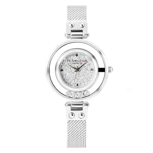 VICTORIA HYDE Silver Womens Watches, Designer Watches for Women (A) - Image 4