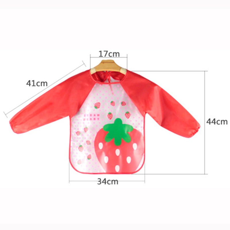 EchoDone 6 Packs Waterproof Children's Art Smock Kids Painting Aprons Long Sleeve Smock for Eating 1-4 Years - Image 3