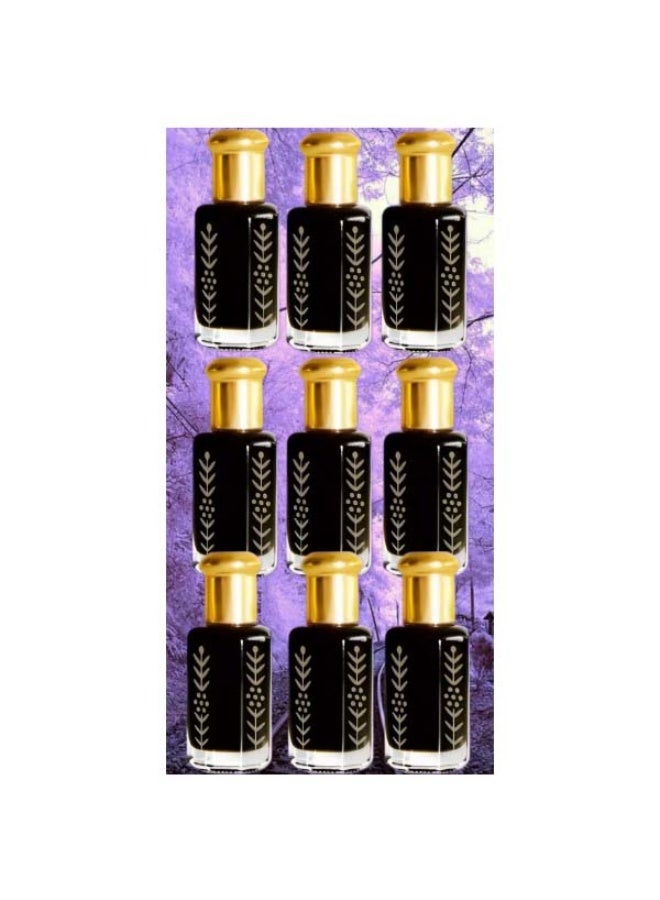 9 قطع عطر زيت المسك الأسود 6 مل