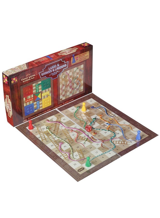 Toy Box Kid Ludo & Snakes & Ladders,Multicolor - Image 1