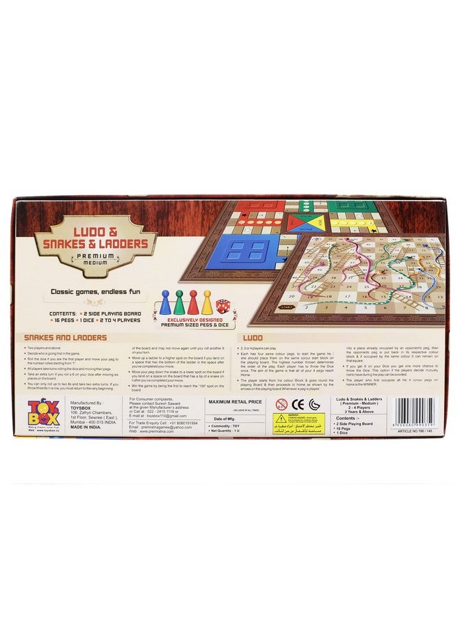 Toy Box Kid Ludo & Snakes & Ladders,Multicolor - Image 3