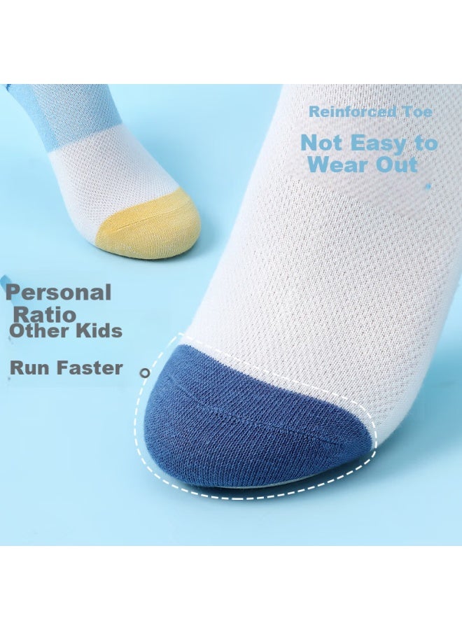 LANG SHA Langsha Boys' Cotton Mesh Socks Mid-calf Breathable Comfortable Spring Summer - Image 5