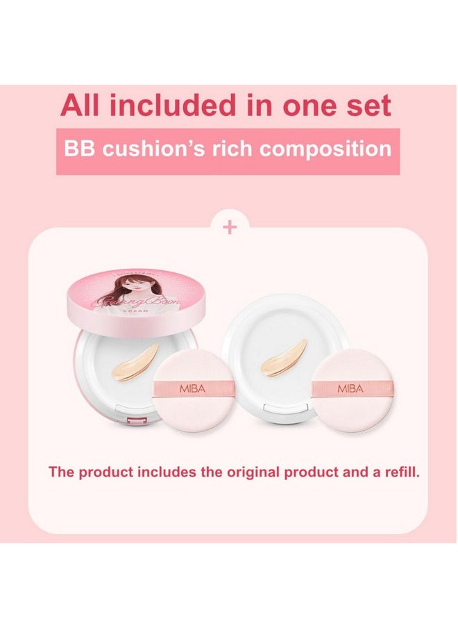 MIBA Ion Calcium Mineral Bb Cushion 12G + Refill 12G / 0.85 Oz. Put Bb Cream In An Airless Cushion. Moisturizing That Doesn'T Dry Out Until The End. Bb Cream Is Contained In The Container  - Image 2